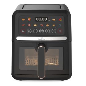   Berlinger Haus forró levegős fritőz, 5 L, átlátszó ablakkal, fekete- rose gold