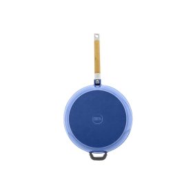   Biol Serpenyő zománcozott  öntöttvas mély 26 cm levehető nyéllel - Kék