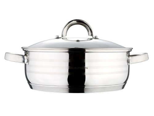 Blaumann alacsony lábas fedővel 32 cm.  Gourmet Line