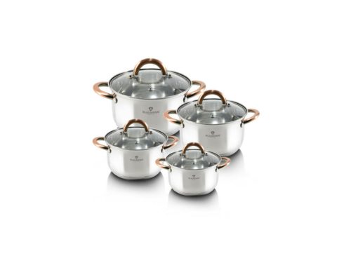 Blaumann Gourmet Line 8 részes rozsdamentes acél edénykészlet réz színű fogókkal
