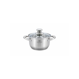 Blaumann alacsony lábas üvegfedővel 22 cm 4,3 liter Satin