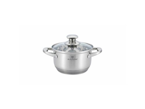 Blaumann alacsony lábas üvegfedővel 22 cm 4,3 liter Satin
