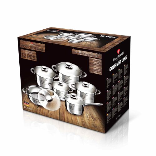 Blaumann Edénykészlet Gourmet Line 12 részes rozsdamentes