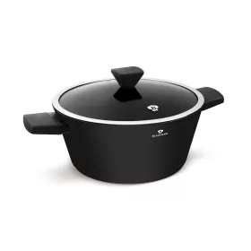   Blaumann Black Silver Collection tapadásmentes lábas fedővel 28 cm