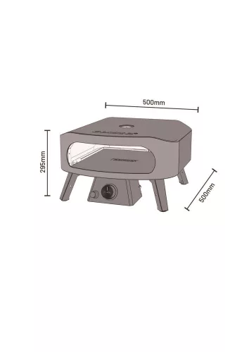 COZZE Gázüzemű Pizzakemence 13″ CLASSIC (2025)
