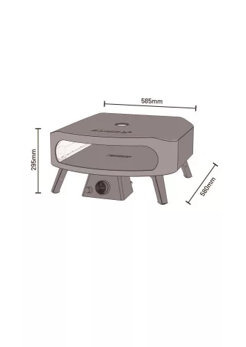 COZZE Gázüzemű Pizzakemence 17″ CLASSIC (2025)