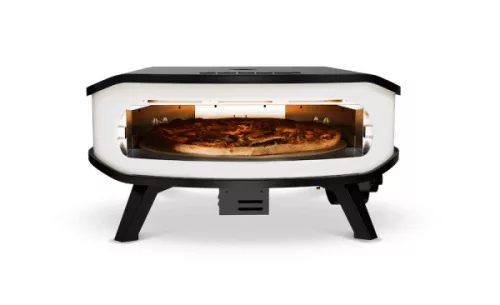 COZZE Forgózsámolyos Gázlángos Pizzakemence 17″ (integrált hőmérővel)