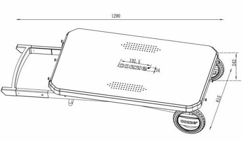 COZZE kültéri hordozható/összecsukható asztal