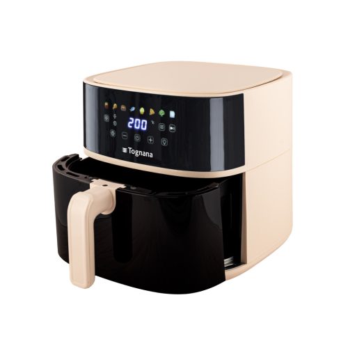 Tognana Air Fryer, 8 L 2000W, digitális kijelző, 8 program pezsgő szín