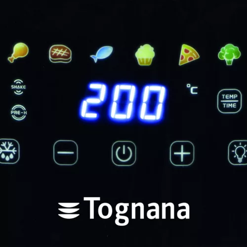 Tognana Air Fryer, 8 L 2000W, digitális kijelző, 8 program kék szín
