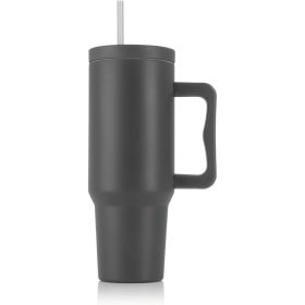   Termosz bögre fedéllel és szívószállal szürke 1,2 liter