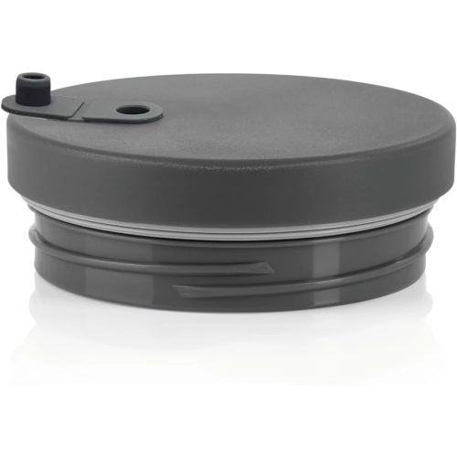 Termosz bögre fedéllel és szívószállal szürke 1,2 liter