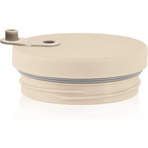 Termosz bögre fedéllel és szívószállal bézs 1,2 liter