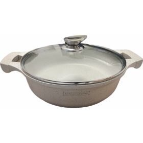   Royalty Line alacsony lábas fedővel 4,8 liter 30 cm márvány bevonatos gránit