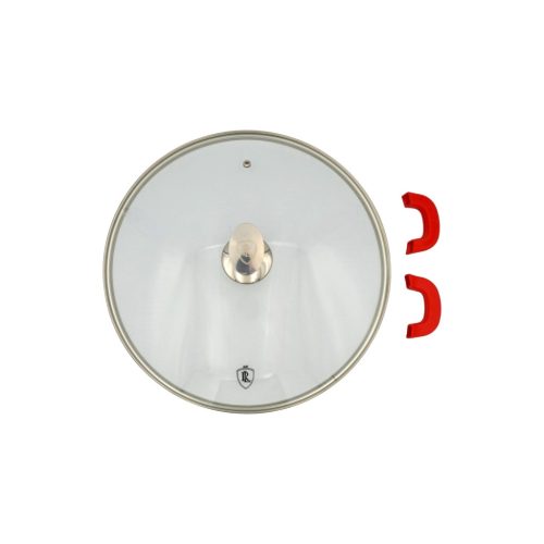 Royalty Line alacsony lábas fedővel 7 liter 36 cm márvány bevonatos fekete, levehető fogók