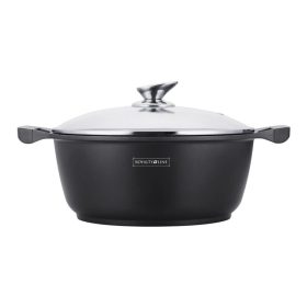   Royalty Line lábas fedővel 9,9 liter 34 cm márvány bevonatos fekete