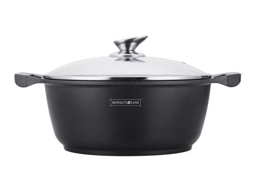 Royality Line lábas fedővel 9,9 liter 34 cm márvány bevonatos fekete