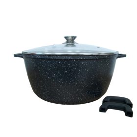   Royalty Line lábas fedővel 23,4 liter 44 cm márvány bevonatos levehető fogók