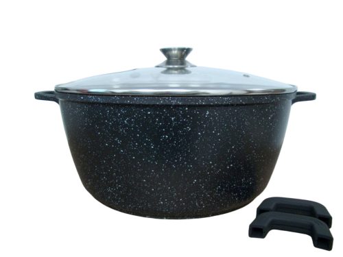Royality Line lábas fedővel 23,4 liter 44 cm márvány bevonatos levehető fogók