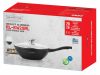 Royalty Line wok 28 cm, márvány kivitel, indukciós, fekete, üvegfedő