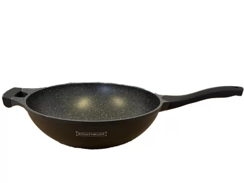 Royalty Line wok 30 cm, márvány kivitel, indukciós, fekete