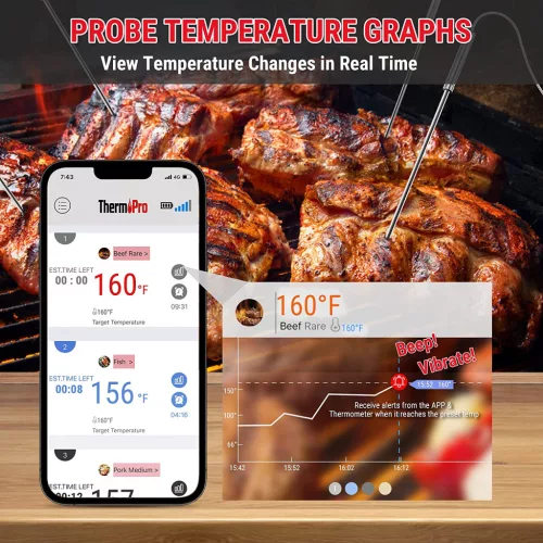 Thermopro Digitális Hőmérő 4 szondás