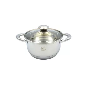 Rozsdamentes lábas üveg fedővel 2,6 liter 18 cm